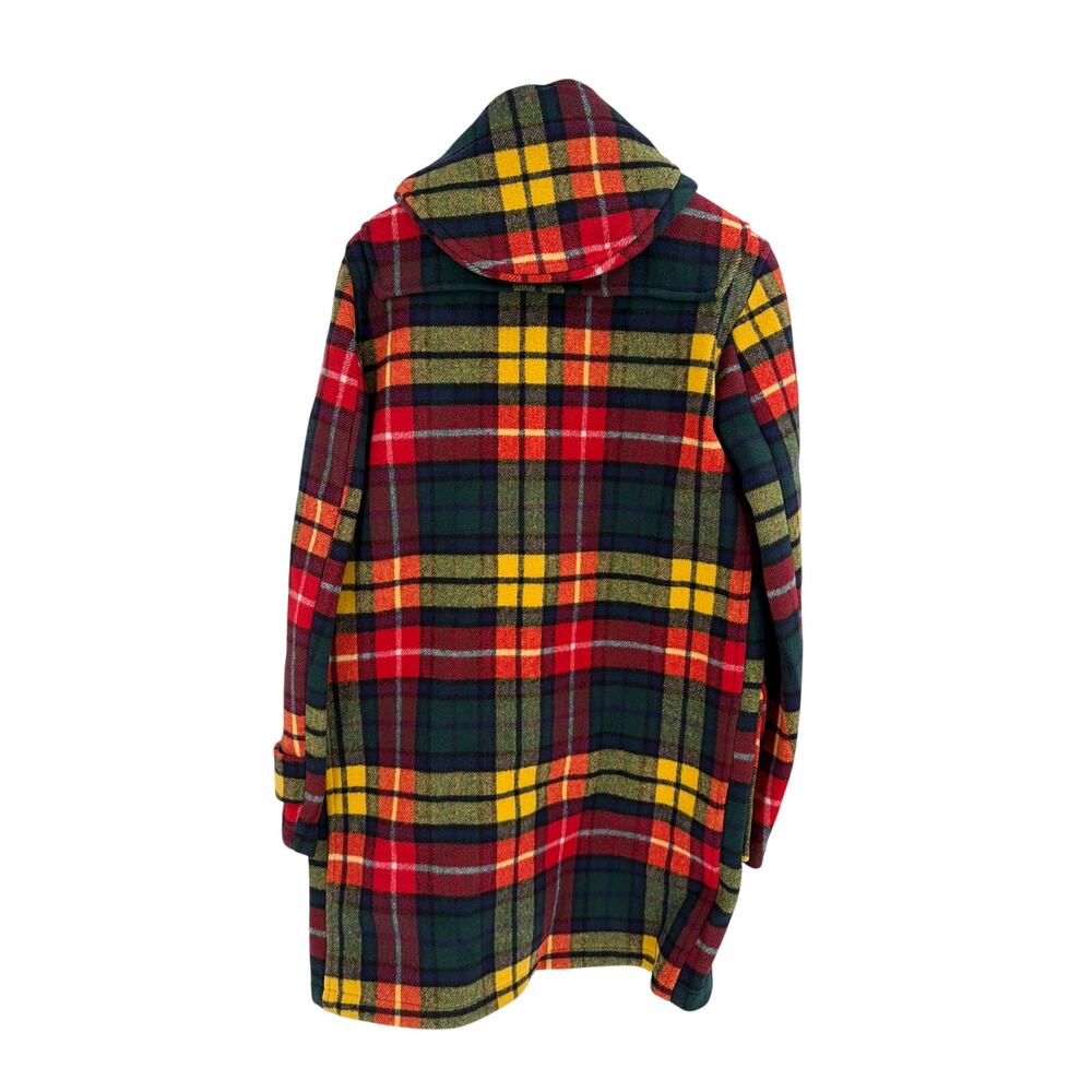 Gloverall Women's Buchanan Camel Tartan Reversible Morris Duffle Coat Size M - Picture 8 of 13